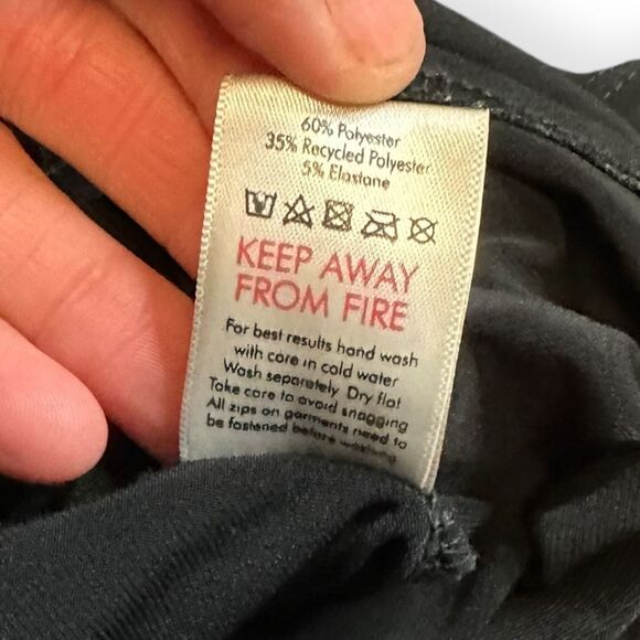 AYM Studio Women’s Black Long Sleeve Fit & Flare Corset-Tie Dress Size Medium - Picture 4 of 6